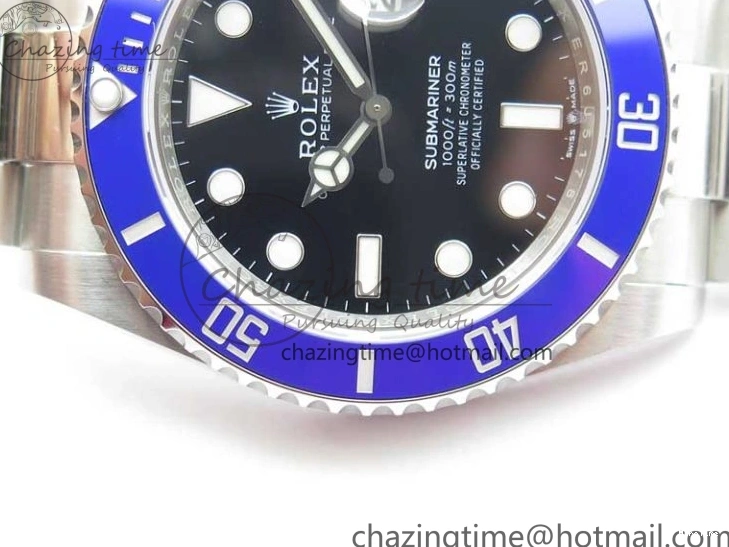 MiroTime 0319 Submariner 41mm 126619 LB Blue Ceramic EWF Black Dial on SS Bracelet A Effortless 2766